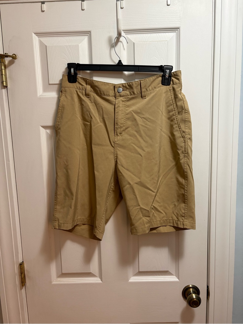 Panama Jack Tan Flat-Front Men's Shorts